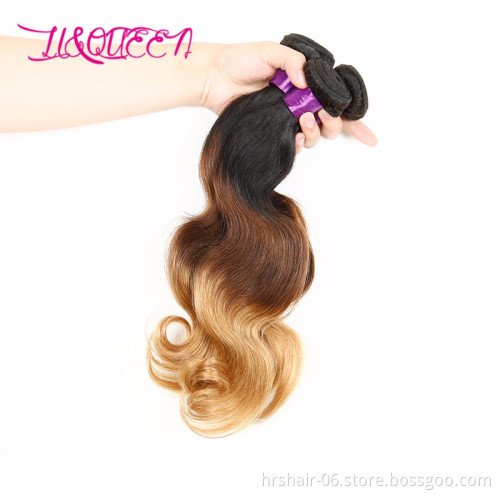 Ombre Brazilian Hair Body Wave 3 Tone Ombre Bundles Human Hair, Ombre Body Wave human hair weave
